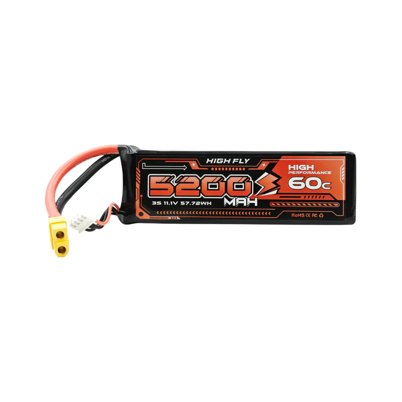 11.1 V 5200 mAh 3S 60C Lipo Battery